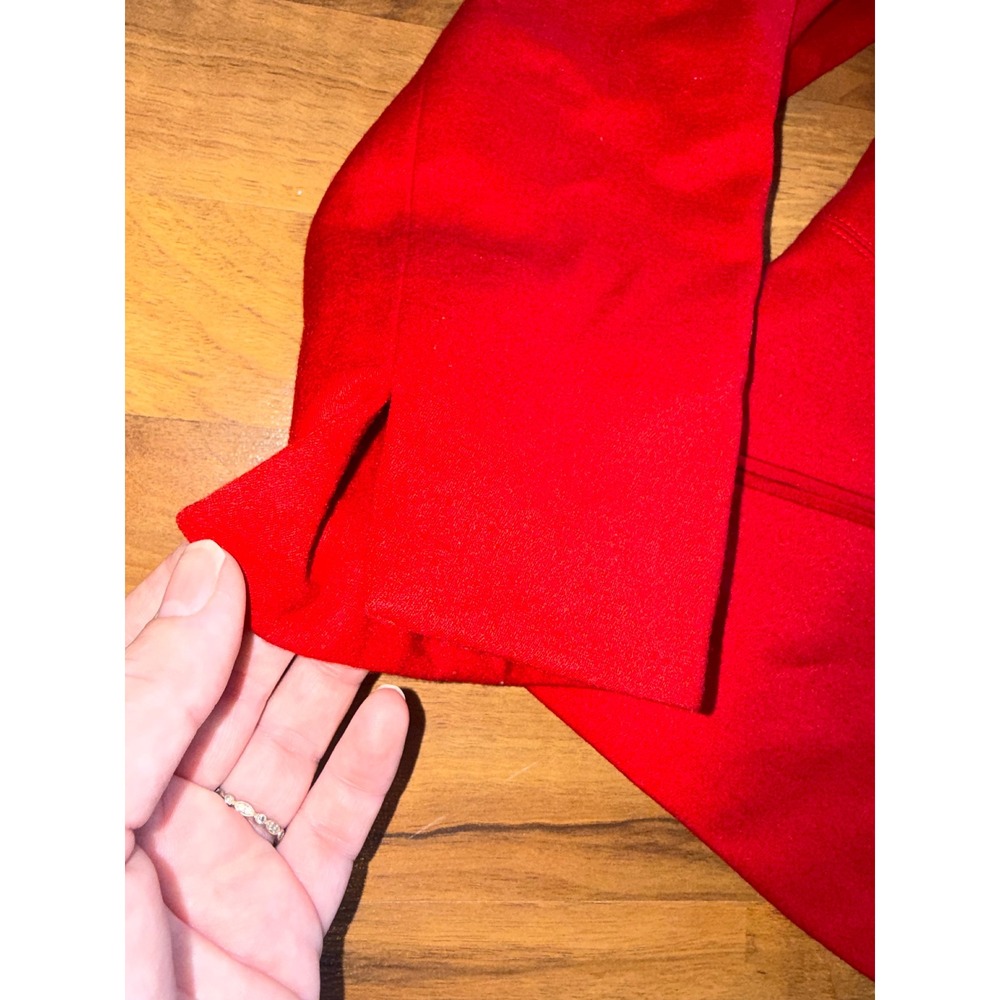 Talbots Blazer Womens 12P Red Excellent Wool Blend Stand Collar 3-Button Jacket - Picture 2 of 7